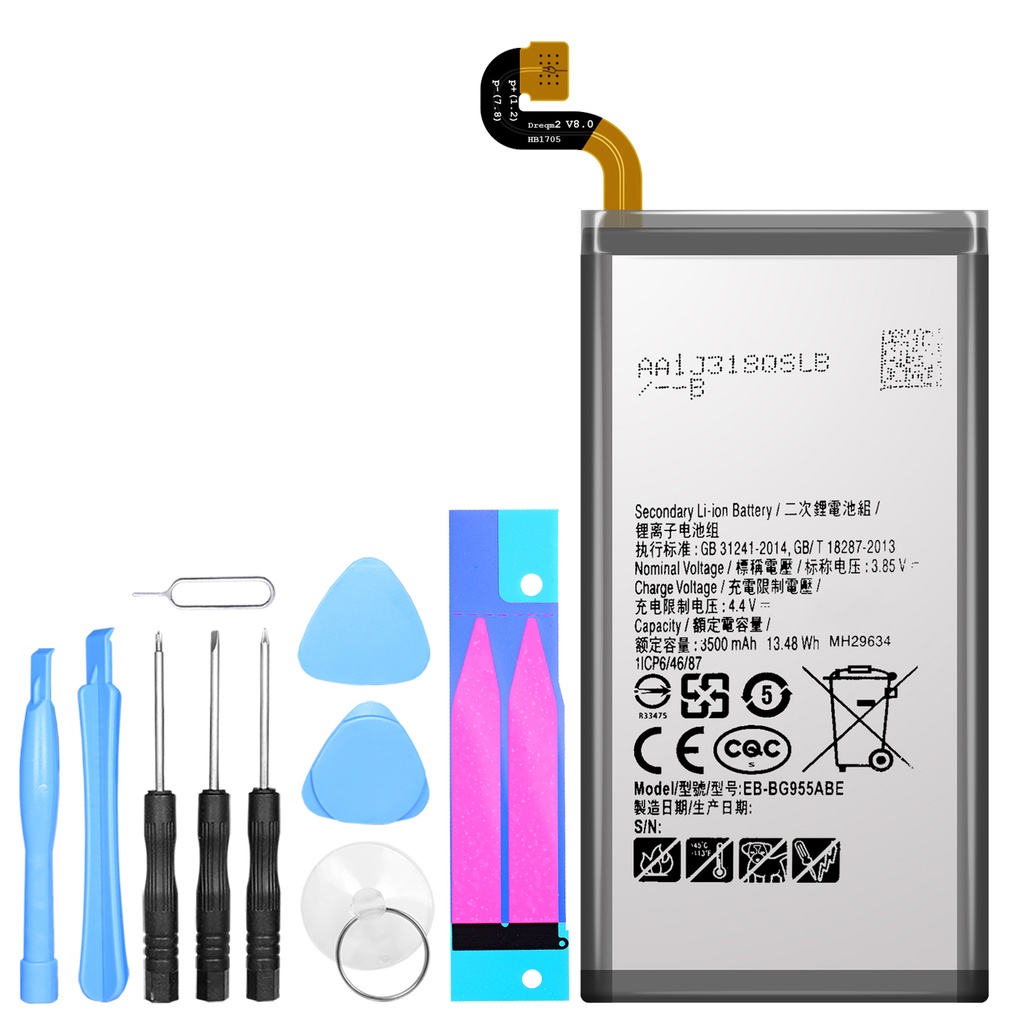 [DNG-0-2050] Ersatzakku Samsung Galaxy S8 Plus SM-G9550 ersetzt EB-BG955ABA mit Werkzeugset