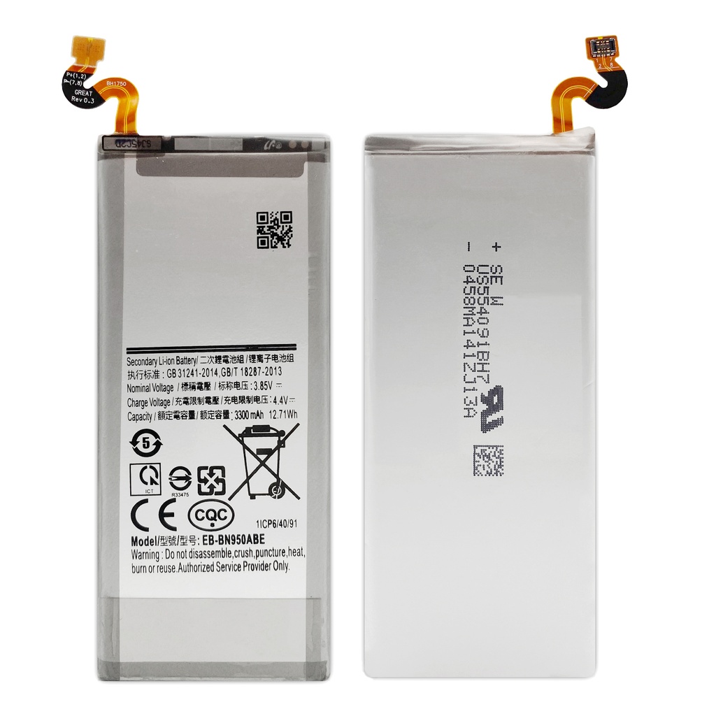 Akku ersetzt Samsung EB-BN950ABA kompatibel zu Galaxy Note 8 N950F DuoS EB-BN950ABE