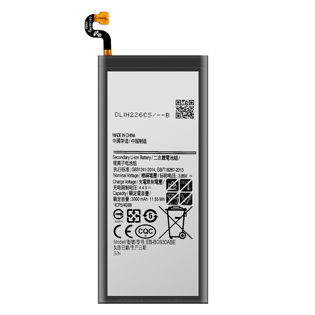 Ersatzakku Akku für Samsung Galaxy S7 SM-G930F EB-BG930