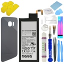 Ersatzakku Akku für Samsung Galaxy S6 Edge SM-G925F EB-BG925ABE + Akkudeckel Dark Blue (Dunkel Blau) + Werkzeug Set / Umbau Kit