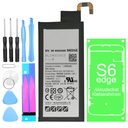 Ersatzakku Akku für Samsung Galaxy S6 Edge SM-G925F - Ersetzt EB-BG925ABE + Werkzeug Set  + Kleberahmen