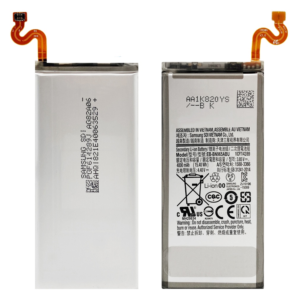 Akku ersetzt Samsung EB-BN965ABU kompatibel zu Galaxy Note 9 SM-N960F DuoS