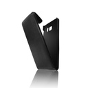 Vertikal Flip Case Hülle Schwarz für Samsung Galaxy S6 Edge Handy