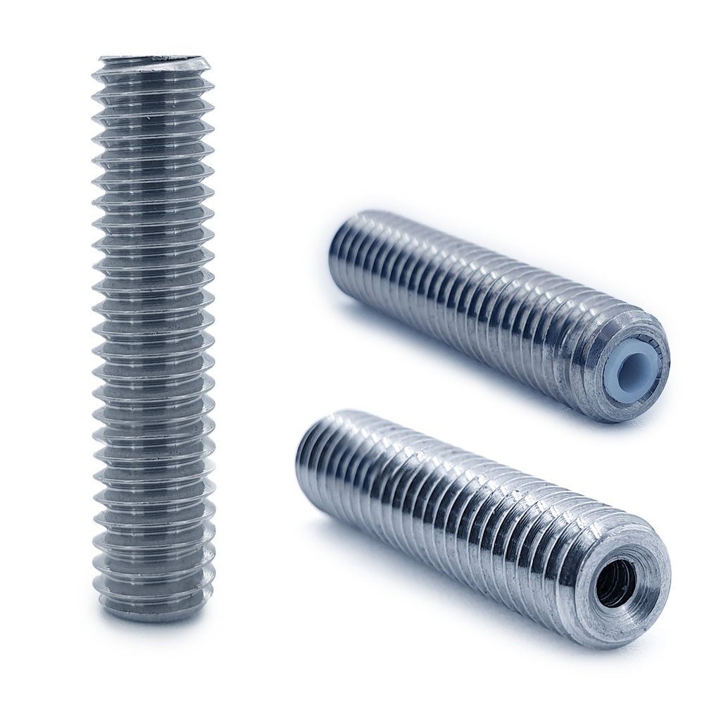 M6x30 Gewindedüse mit Teflon für 3D Drucker - Düsenhals Fadendüse Filament Düse Hotend Kühler Schraube Verbinder Throat Hals-Schraube