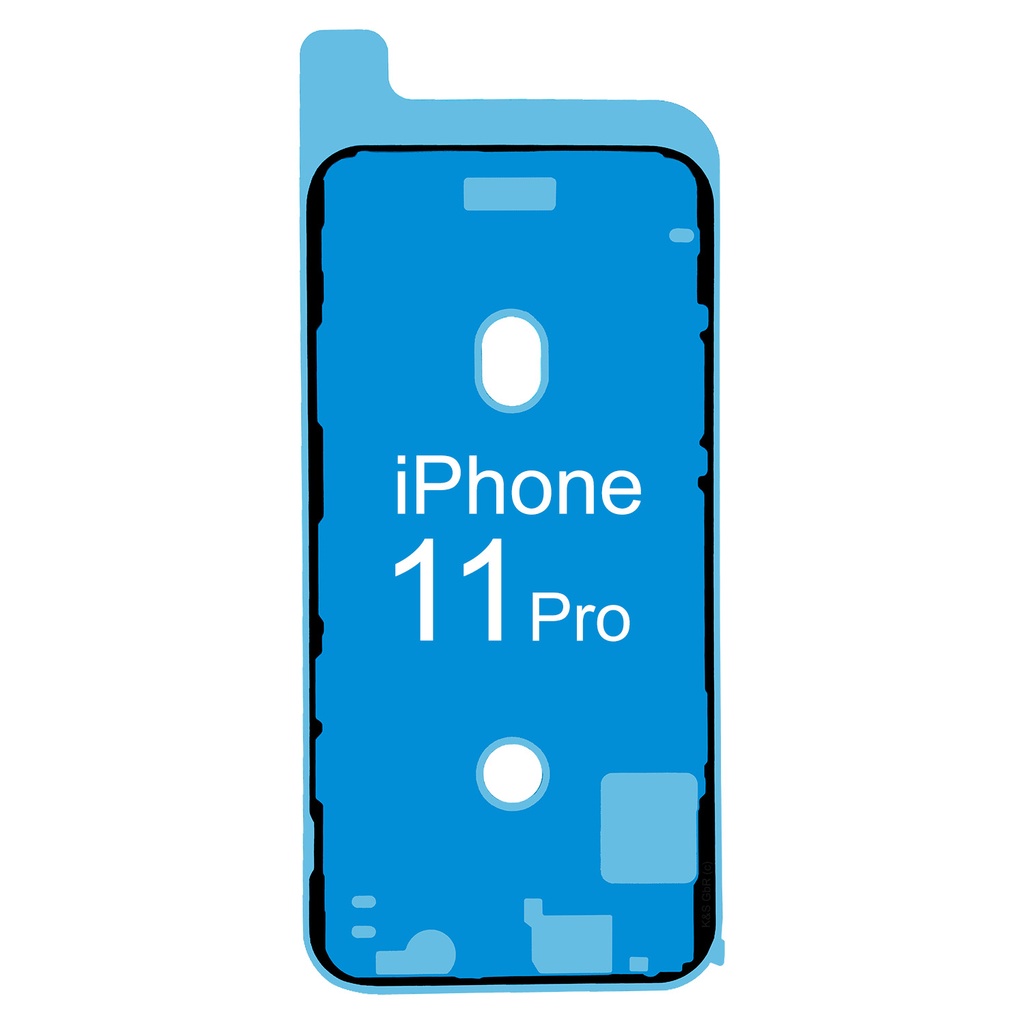 [DNG-0-2680] iPhone 11 Pro Rahmen Display LCD Kleber Klebepad Adhesive Wasser Dichtung Kleberahmen Rahmenkleber Schwarz (1x)