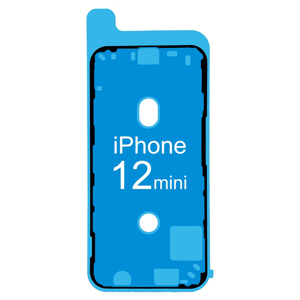 [DNG-0-1760] iPhone 12 Mini Rahmen Display LCD Kleber Klebepad Adhesive Wasser Dichtung Kleberahmen Rahmenkleber Schwarz (1x)