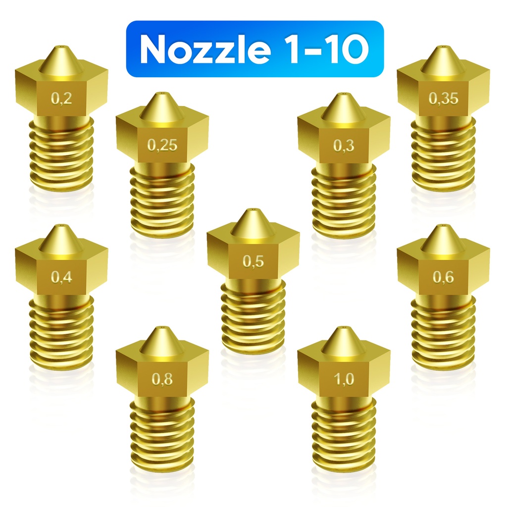 Nozzle für 3D Drucker Extruder Druckkopf für 1,75mm Filament