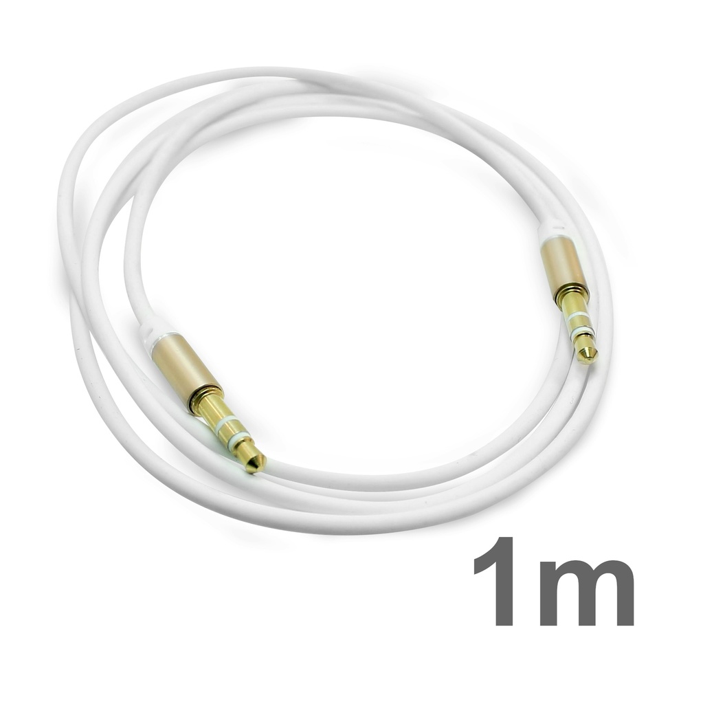 AUX Audio Kabel 1m 3,5mm Klinkenstecker für Stereo MP3 iPhone iPod Auto