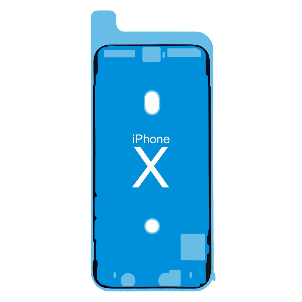 [DNG-0-2017] iPhone X 10 Rahmen Display LCD Kleber Klebepad Adhesive Wasser Dichtung Kleberahmen Rahmenkleber Schwarz (1x)