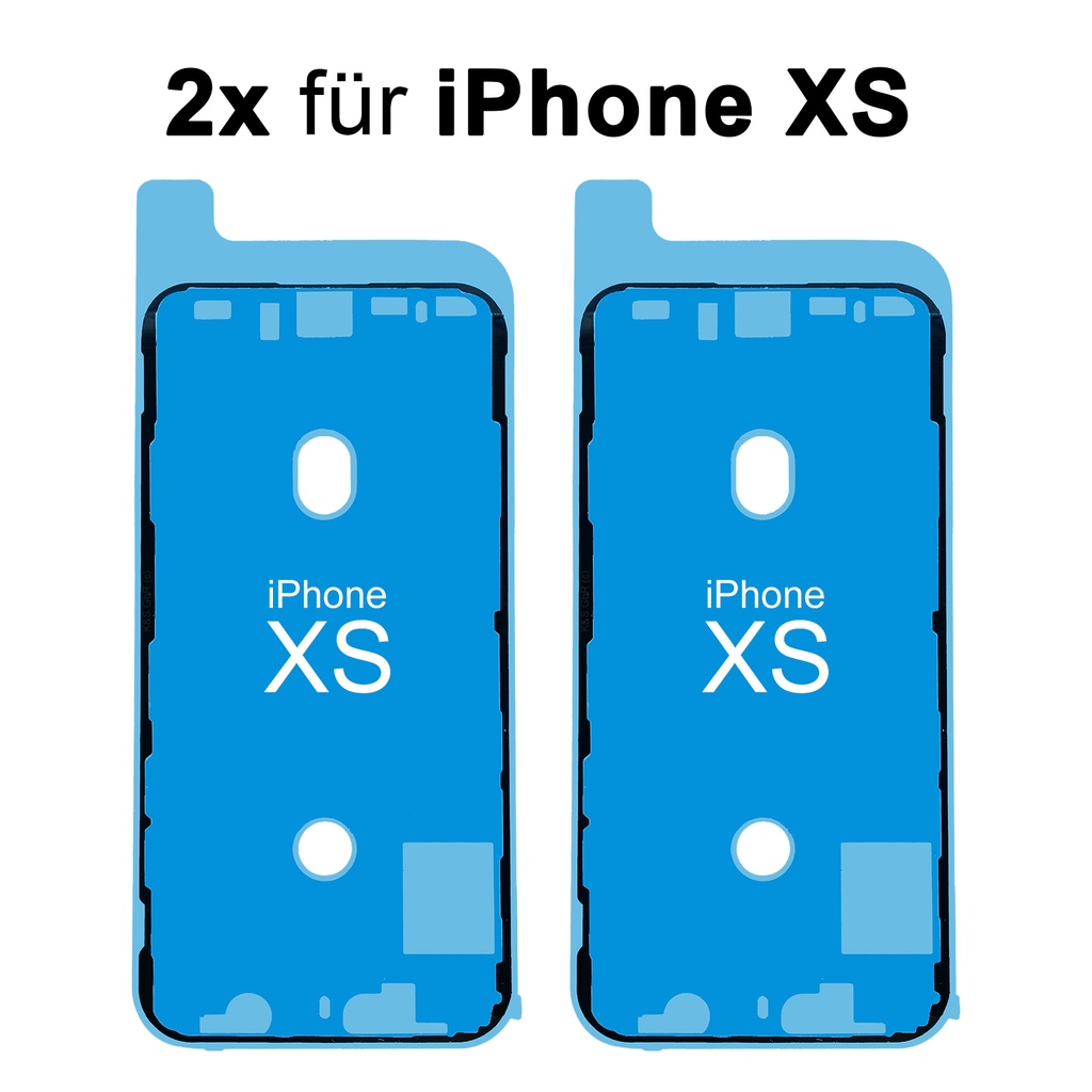 [DNG-0-2883] iPhone XS Rahmen Display LCD Kleber Klebepad Adhesive Wasser Dichtung Kleberahmen Rahmenkleber Schwarz (1x)