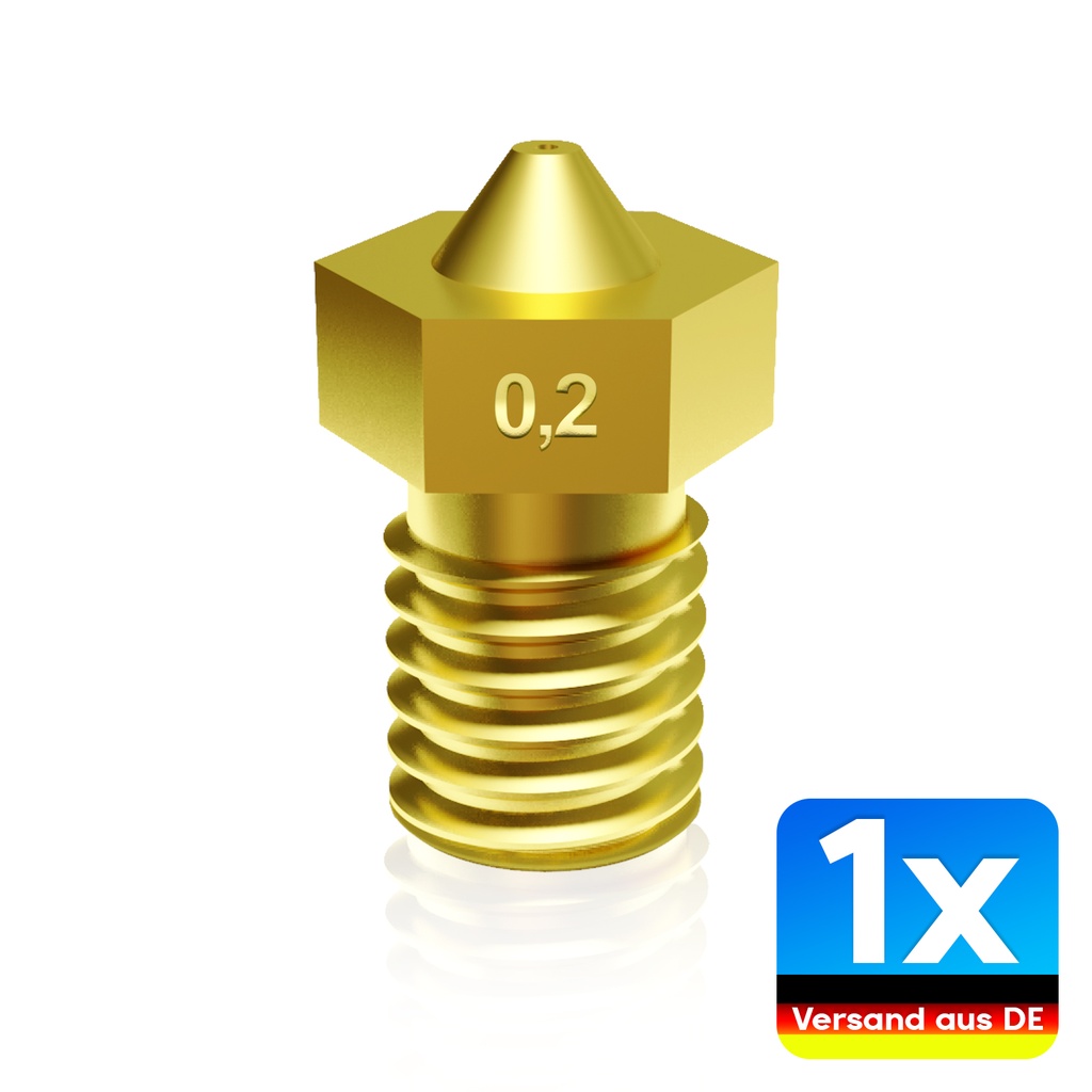 [3DG-0-1851] Nozzle Düse für 3D Drucker Extruder Druckkopf für 1,75mm Filament (0.25 mm)